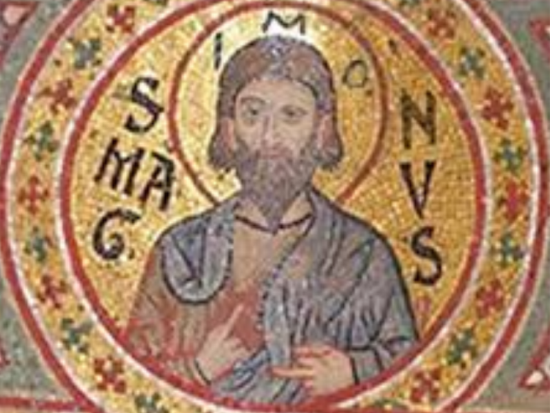 Var det gnostikeren, vismannen og magikeren Simon Magus som var den første paven i&nbsp;Roma?